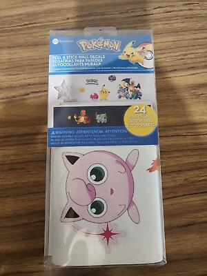#ad Pokemon Peel amp; Stick Wall Decals 24ct Brand New Pack $15.00