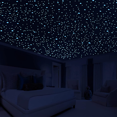 #ad #ad 808 PCS Glow in the Dark Stars for Ceiling Glowing Wall Decals Decor Stickers $16.13