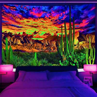 #ad #ad Travel Mexico Large Wall Art Poster Blacklight Tapestry UV Reactive Wall Hanging $18.98