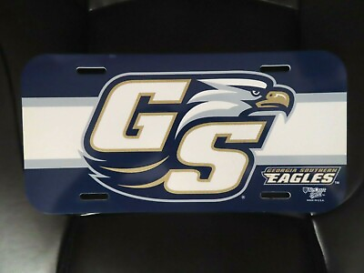 #ad Georgia Southern Eagles plastic License Plate. Made in the USA Great Gift $5.00