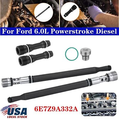 #ad #ad NEW DIY For Ford 6.0L Powerstroke Diesel Updated Stand Pipe Dummy Plug Kit $60.48