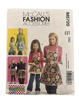 #ad McCall#x27;s Sewing Pattern 5720 Mommy amp; Me Matching Kitchen Apron 3 Styles UC amp; FF $6.47