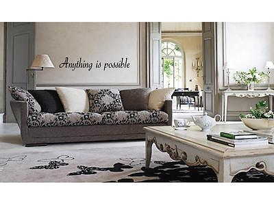 #ad #ad ANYTHING IS POSSIBLE Home Decor Wall Art Decal Quote Lettering Saying 24quot; $10.34