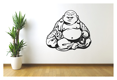 #ad Buddha WALL VINYL ART DECAL 24X22quot; BEDROOM HOME DECOR $23.75