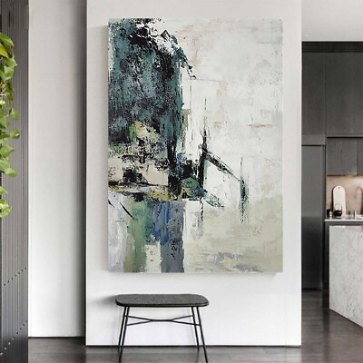 #ad Home Decoration Canvas Handmade Oil Painting Abstract Wall Art Hanging Picture $99.60