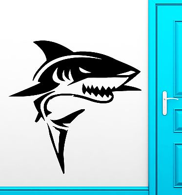 #ad Shark Wall Stickers Bathroom Marine Decor Predator Ocean Vinyl Decal ig576 $69.99