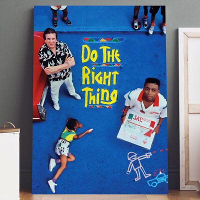 #ad Canvas Print: Do the Right Thing Movie Poster Wall Art $19.95