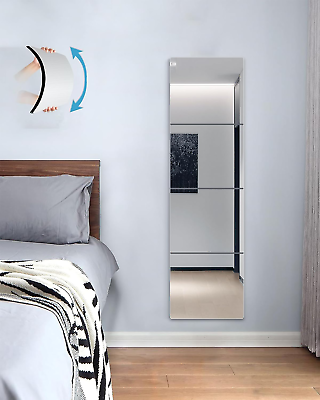 #ad Wall Mirrors for Bedroom DoorUnbreakable Full Length Wall Mirror TilesShatterp $18.88