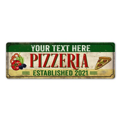 Personalized Name Pizzeria Wall Decor Gift Kitchen Decor Chef Gift 106180097001 $31.95