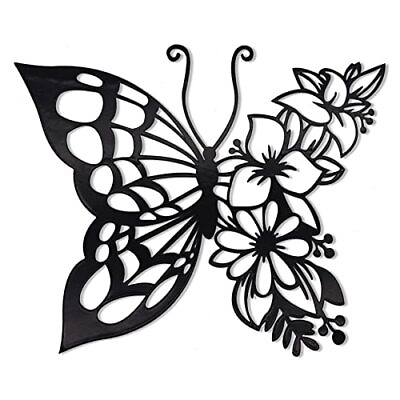 #ad Butterfly Wall Art Boho Home Decor Hanging Appearance Metal Wall Hanging Decor $9.22