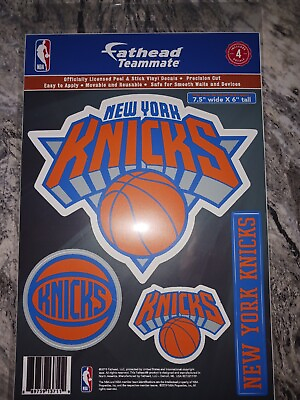 #ad NBA NEW YORK KNICKS 4 PC. FATHEAD TEAMMATE VINYL DECAL LICENSED 7.5x6quot; $11.95