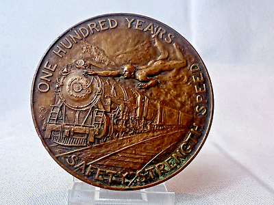 #ad Art Deco 1927 Baltimore amp; Ohio Railroad Co 100 Yr Medal Medallic Art Co NY $49.95