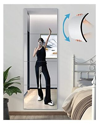 #ad Shatterproof Wall Mirror Full Length for Bedroom Plexiglass Gym Mirrors for ... $44.39