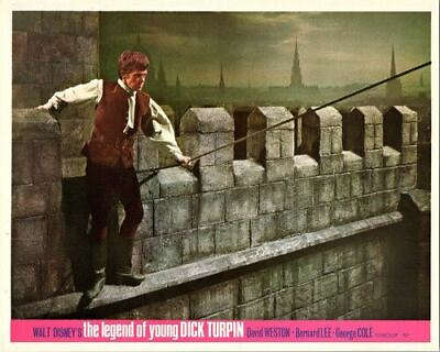 #ad #ad THE LEGEND OF YOUNG DICK TURPIN CASTLE WALL LOBBY CARD DAVID WESTON WALT DISNEY $19.99