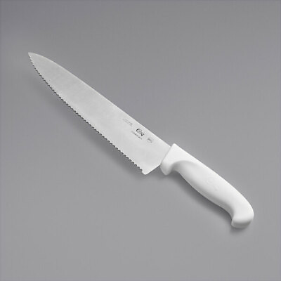 #ad Choice Serrated Chef Knife with White Handle select size below $15.29