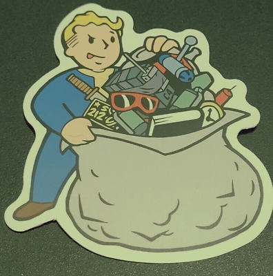 #ad Fallout Vinyl For Laptop Phone or Decal Placement 2.5quot;X3.0quot; $2.50