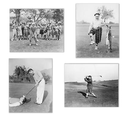 #ad Vintage Golf Wall Art Decor Prints Set of 4 8x10 Inch Poster Photos Gif... $25.43