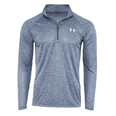 #ad New With Tags Men#x27;s UA Under Armour 1 2 Zip Tech Muscle Pullover Long Sleeve $31.68