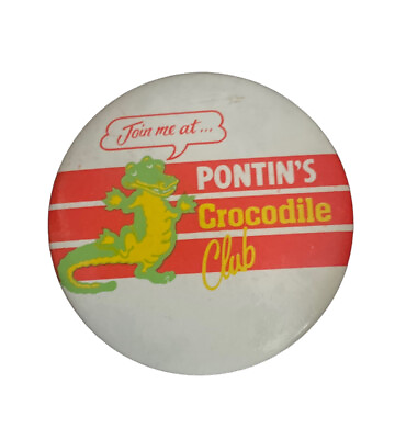#ad #ad Vintage Old Pontins Holiday Camp Children#x27;s Crocodile Club Button Badge GBP 4.95