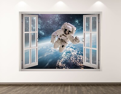 #ad Astronaut Wall Decal Art Decor 3D Window Spacecraft Sticker Mural Kids BL115 $69.95