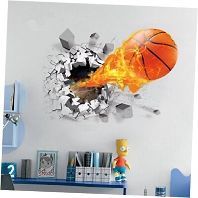 #ad 3D Self Adhesive Removable Break Through The Wall Vinyl Wall Stickers Murals $28.03