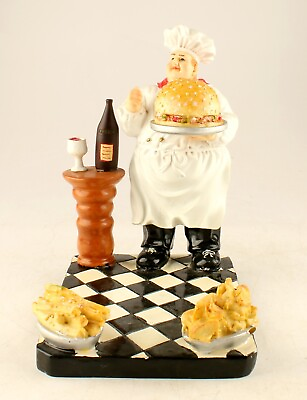 #ad *Chef Kitchen Statue Figurine Restaurant Home Decor 10quot; $39.99