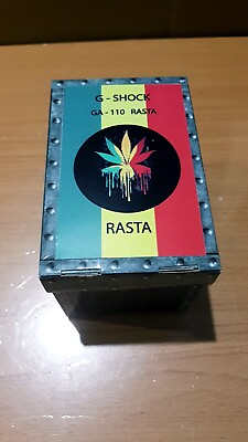 #ad G Shock Vintage GA 110RF Rasta Reggae Jamaica Bob Marley Only One Unique Custom $284.00