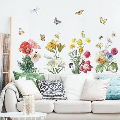 #ad DIY Leaves Wall Sticker Decal Mural Vinyl Home Room Decor Art Flower Removable $8.95