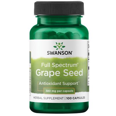 #ad Swanson Grape Seed Capsules 380 mg 100 Count $9.07
