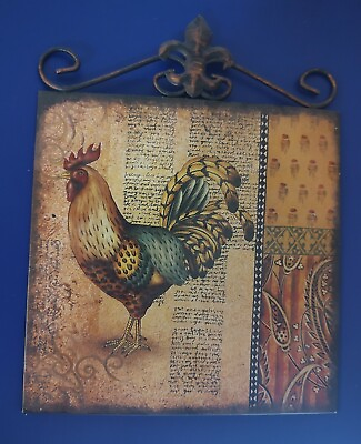 #ad Rooster Wall Hanging Home Decor 12 X 10 $9.00