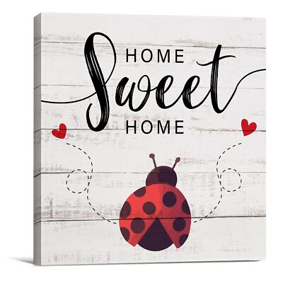 #ad Rustic Home Sweet Home Quote Canvas Prints Wall Art Decor Desk Sign Poster Pa... $18.16