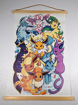 #ad Anime Pokemon Eevee Collection Canvas Wall Art Decor Poster New 20quot;x 13quot; $16.00