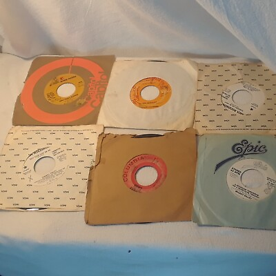 #ad Country Oldies 45 vinly lot of 6 plus bonus Parton Cash Twitty Rodgers Gilley lp $16.94