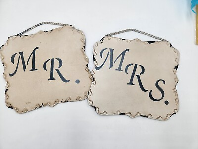 #ad Mr. and Mrs. hanging decor $12.00