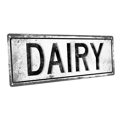 #ad Dairy Metal Sign; Wall Decor for Kitchen and Dinning Room $36.99