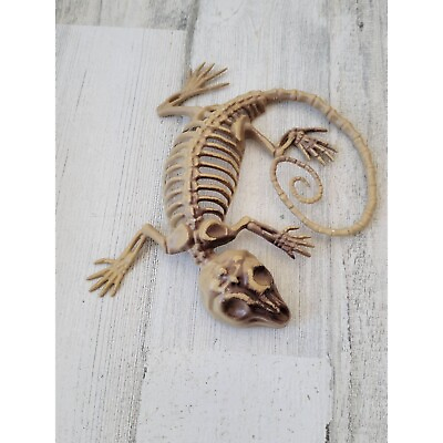 #ad Skeleton lizard iguana Halloween pop Decor toy $8.78