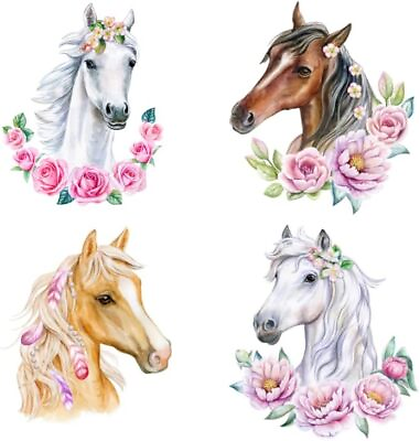 #ad Large Horse Wall Decals Peel and Stick for Girls Bedroom DecorHorse Wall Sticke $20.39