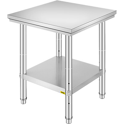 #ad 24quot; x 24quot; Stainless Steel Kitchen Work Table Commercial Kitchen Restaurant table $73.99