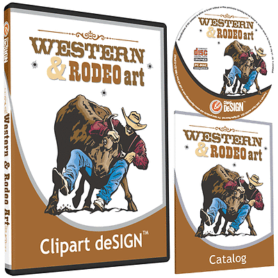 #ad COWBOY RODEO HORSE CLIPART VINYL CUTTER PLOTTER IMAGES EPS VECTOR CLIP ART CD $29.99