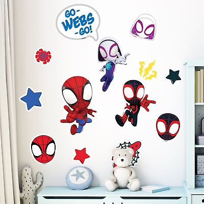 #ad #ad Spidey And His Amazing Friends SET Wall Stickers Decals Decor Art Mural Mural $36.00