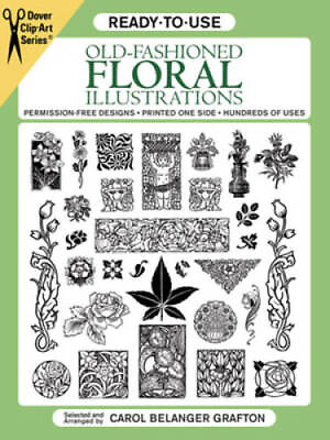 #ad Ready to Use Old Fashioned Floral Illustrations Dover Clip Art Ready GOOD $4.19