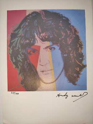 #ad Authentic Andy Warhol Painting Print Poster Wall Art Signed amp; Numbered $74.95