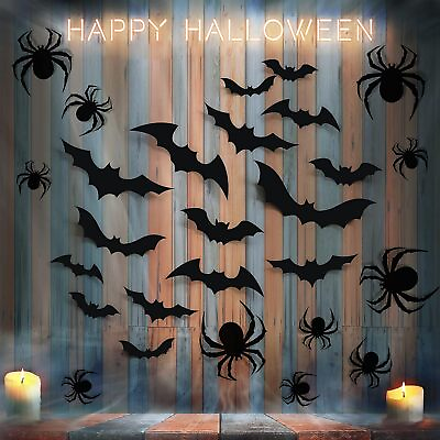 #ad Halloween Wall Decorations DIY Halloween Party Supplies 3D Plastic Decoration St $19.86