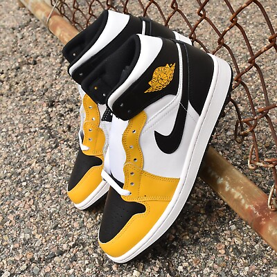 #ad Nike Air Jordan 1 Mid Yellow Ochre DQ8426 701 Mens Shoes $85.49