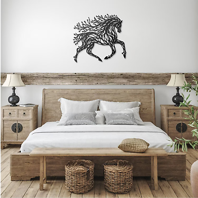 #ad Walking Horse Metal Wall Art New home Owner Farmhouse Home Office Décor $53.68