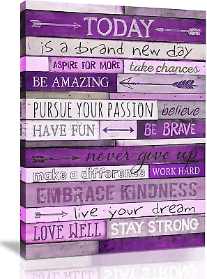 #ad Inspirational Wall Art with Office Wall Decor for Bedroom Teen Girl Wall Picture $27.37