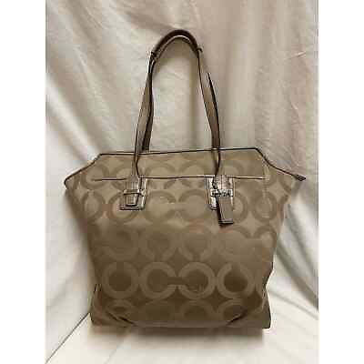 #ad #ad Coach Taylor Op Art North South Tote Silver Flint $29.00