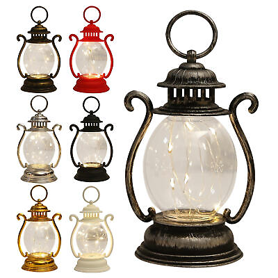 #ad Led Lantern Retro Decorative Hanging Lantern Battery Operated Rustic Lantern $10.19