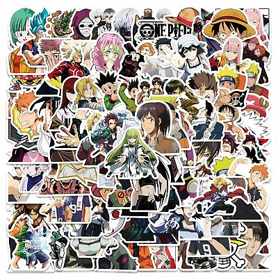 #ad Anime Mixed Stickers 100 Pcs Vinyl Waterproof Stickers for Laptop Water Bottles $6.99