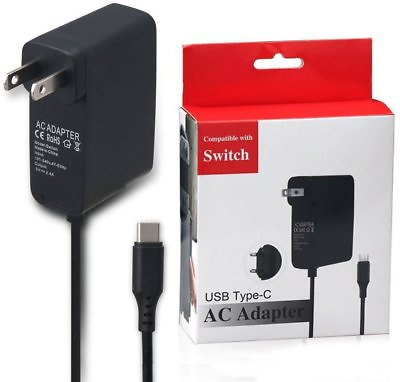 Home Wall Travel Charger Plug Cord AC Adapter Power Supply for Nintendo Switch $7.95